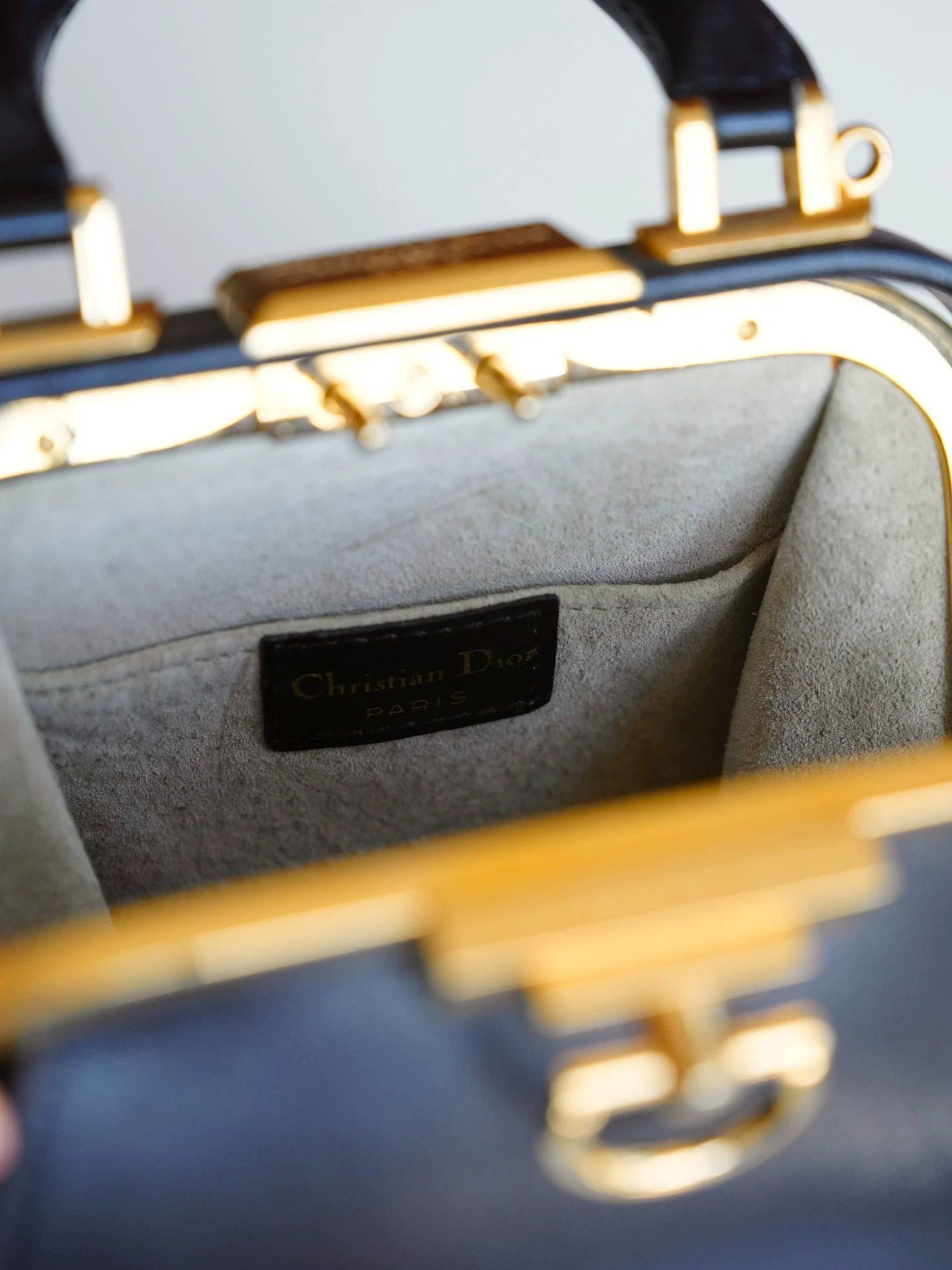 Dior Dior Vintage Black Gold Mini Doctor Bag Size ONE SIZE - 6 Thumbnail