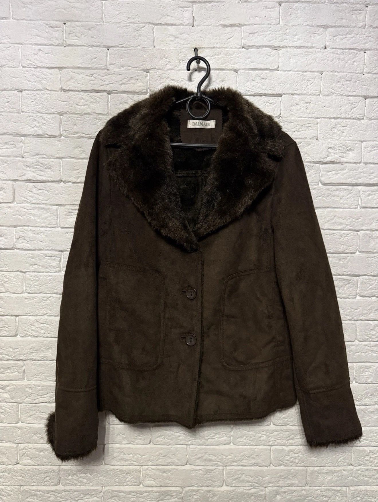 Balmain Vintage Balmain Sheepskin Coat Brown Fur Jacket Woman 42 Size M / US 6-8 / IT 42-44 - 1 Thumbnail