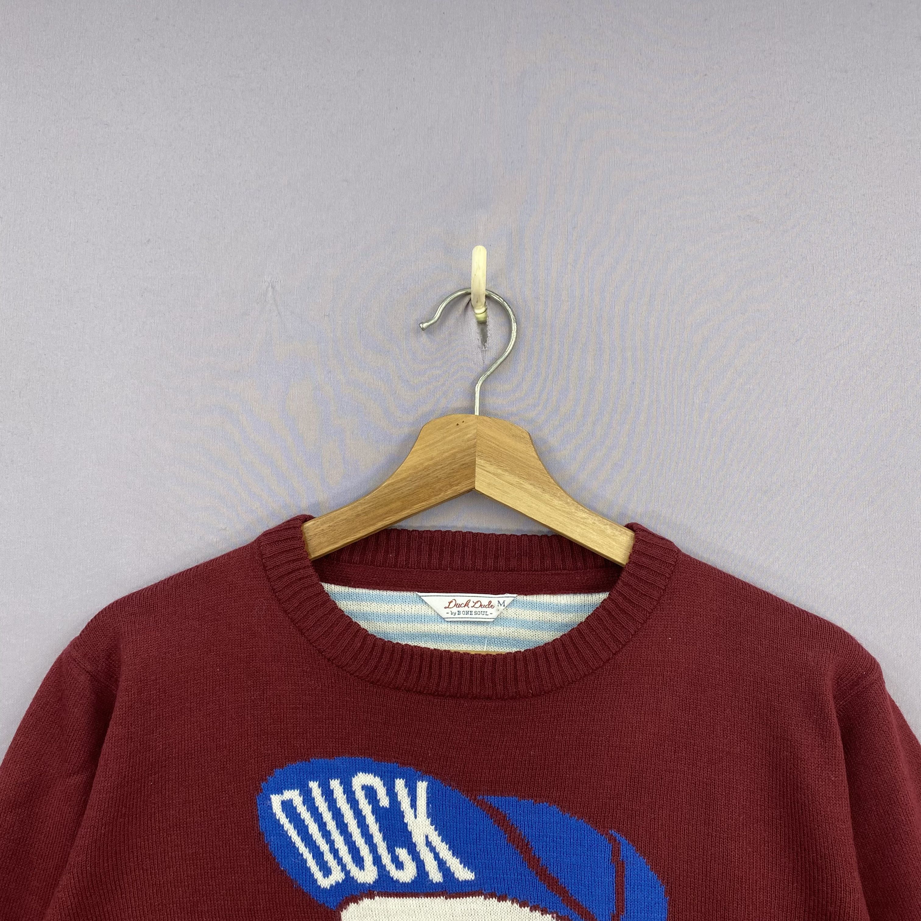 Japanese Brand Vintage Y2K Duck Dude Knitted Lakeside Streetwear Sweater Size US S / EU 44-46 / 1 - 5 Thumbnail