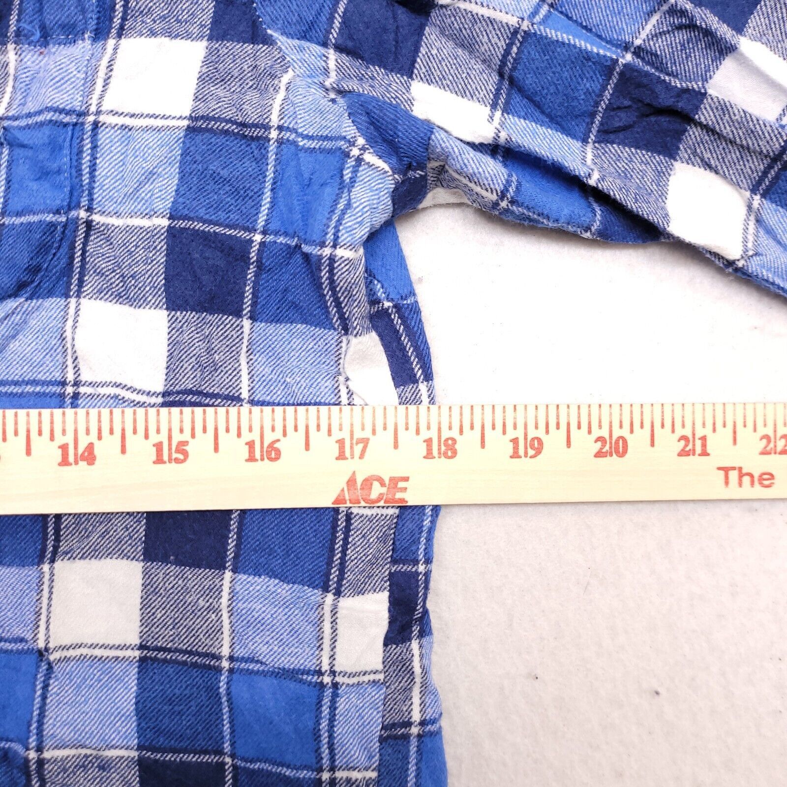 John Ashford John Ashford Gingham Flannel Shirt Mens Size S Blue White Size US S / EU 44-46 / 1 - 9 Thumbnail