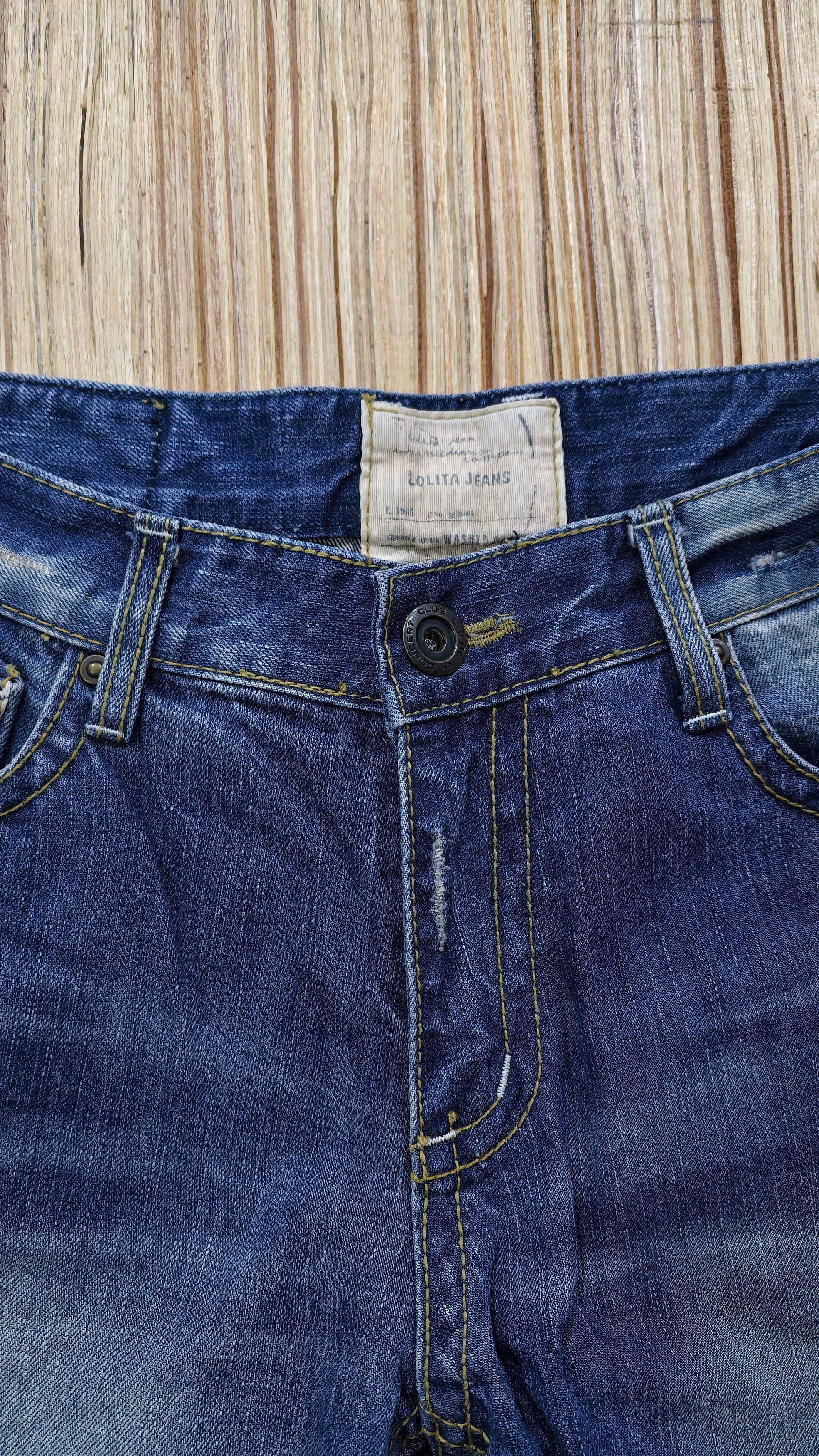 Japanese Brand Lolita skull jeans Size US 35 - 3 Thumbnail