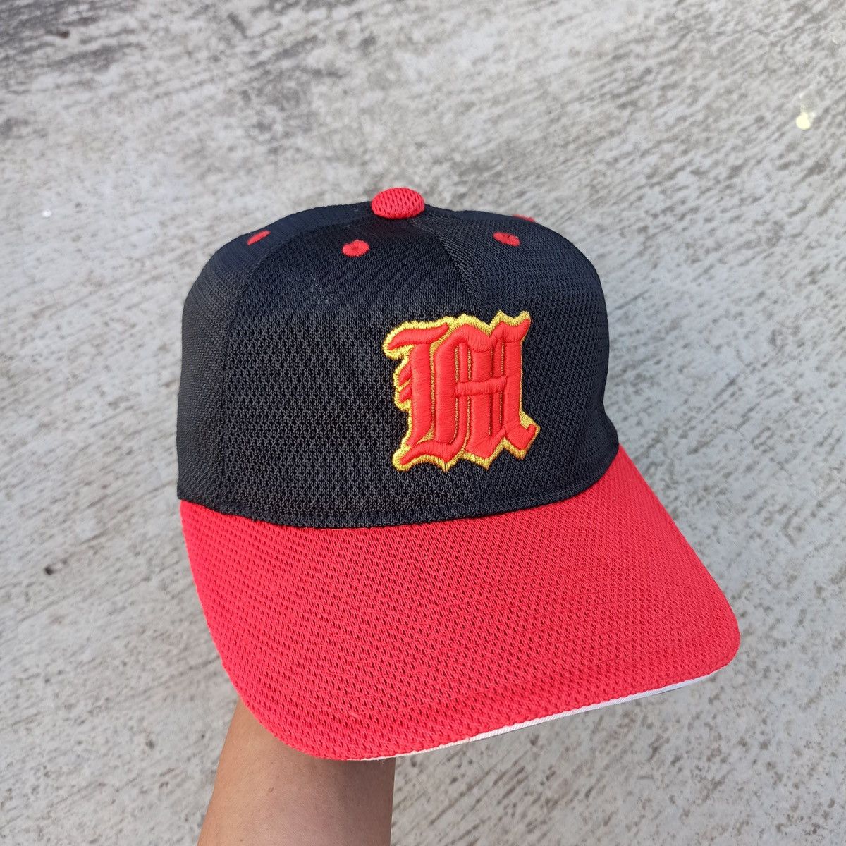 Hat Club × Mizuno Full mesh polyster initial M baseball hat Size ONE SIZE - 8 Thumbnail