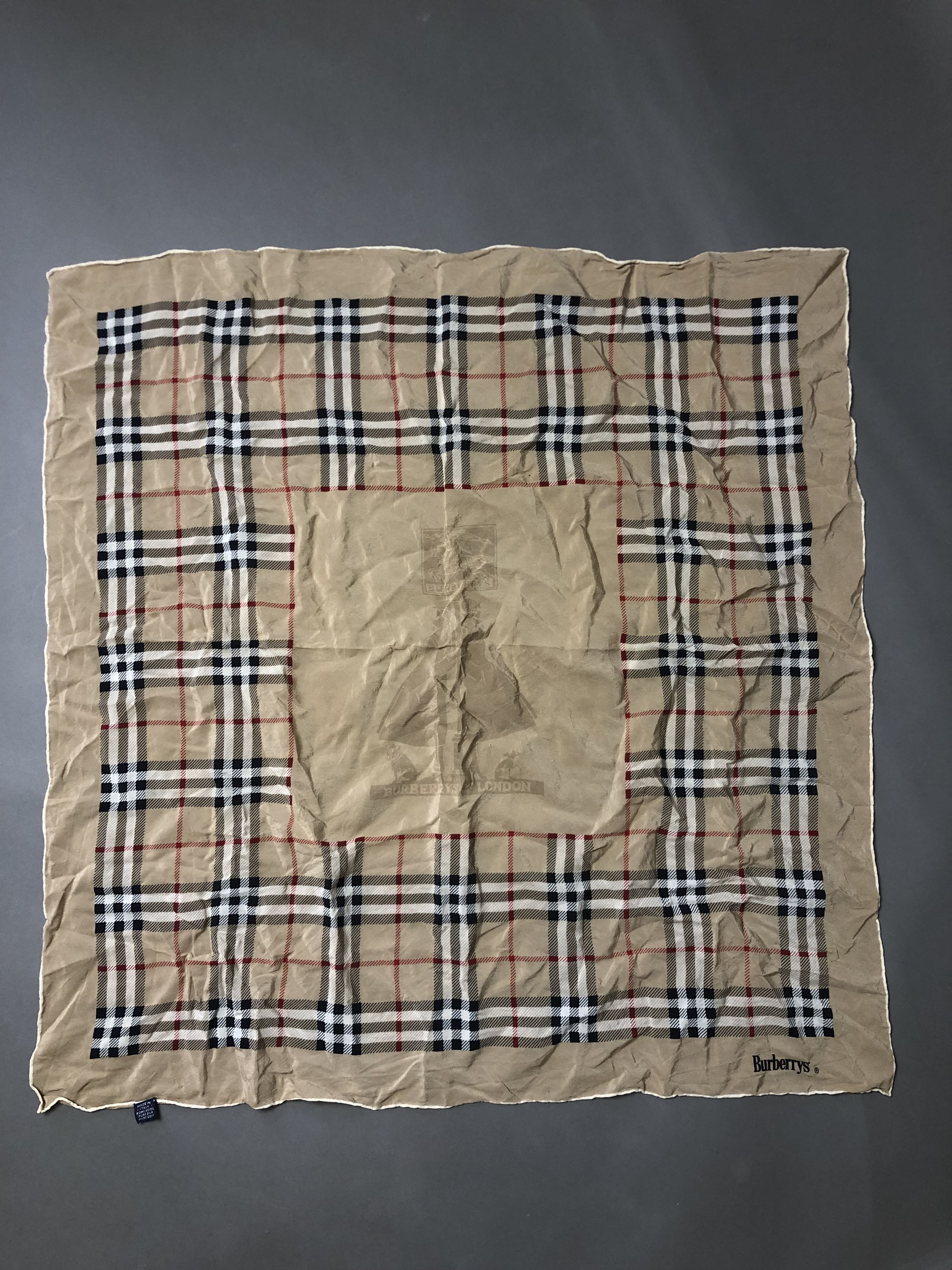 Burberry Vintage Burberrys London Scarf Silk Made in Italy Size ONE SIZE - 1 Thumbnail
