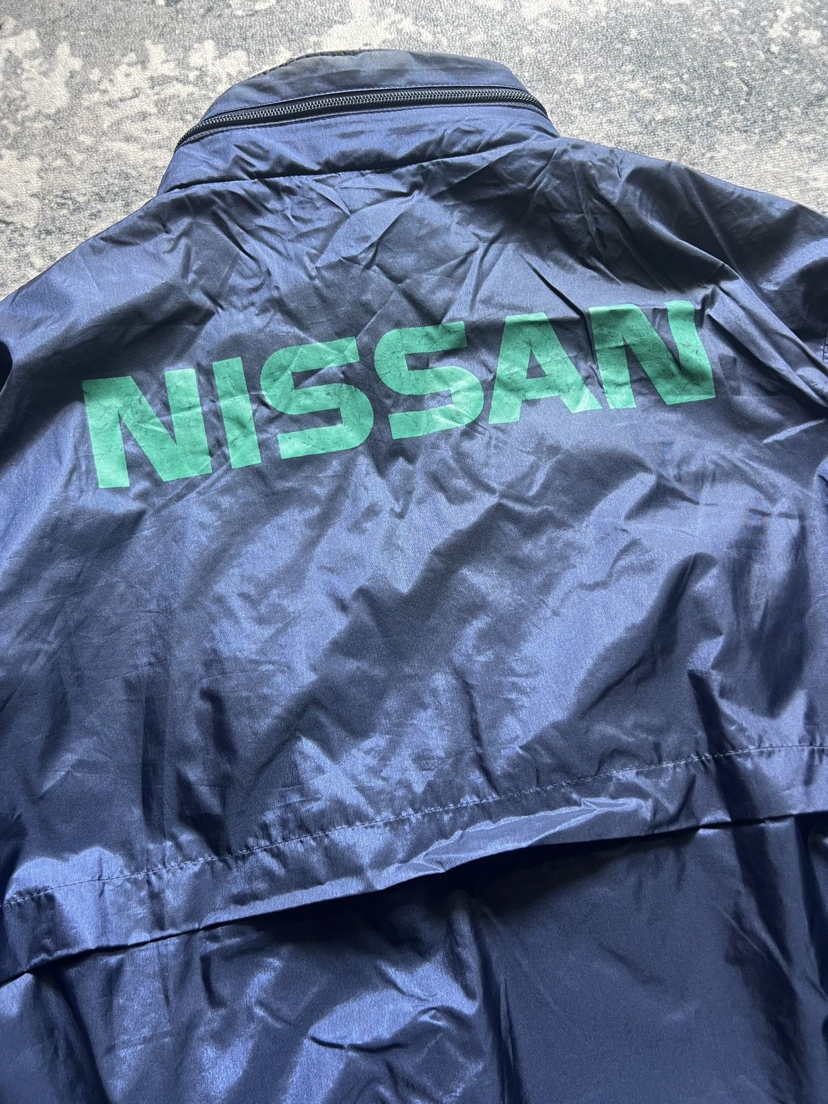 Nissan Vtg Nissan HiTEQ Racing Bomber Jacket Size US L / EU 52-54 / 3 - 3 Thumbnail