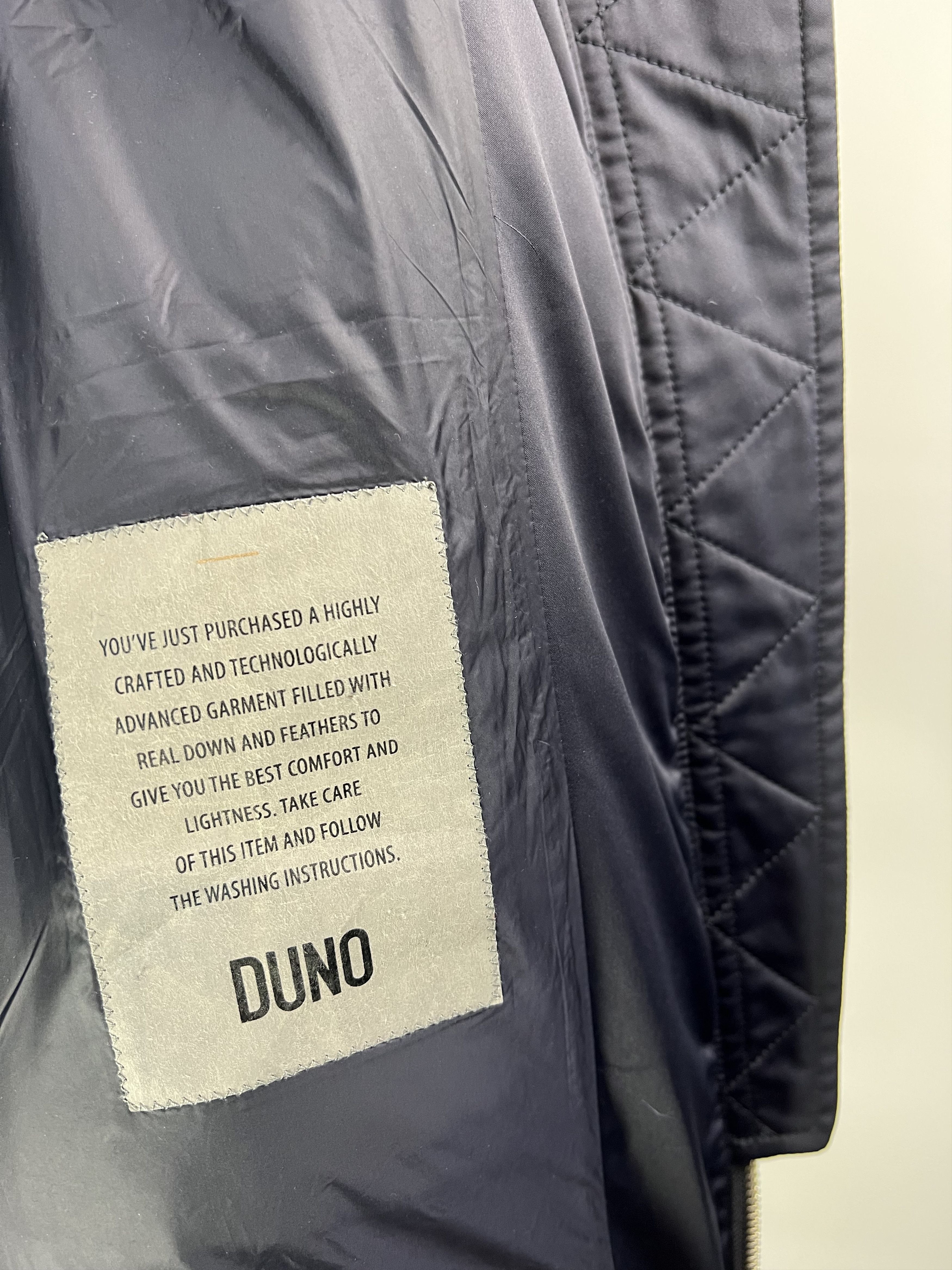 Designer Duno Women's Navy Blue Wool Down Hooded Jacket Size IT48 Size XL / US 12-14 / IT 48-50 - 11 Thumbnail