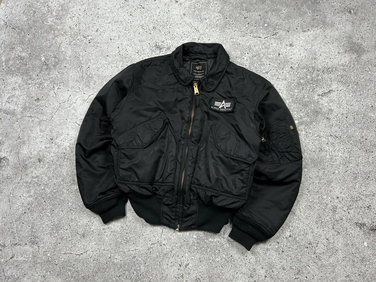 Alpha Industries × Schott CW-45 Alpha Industries Bomber Jacket cropped Size US M / EU 48-50 / 2 - 3 Thumbnail