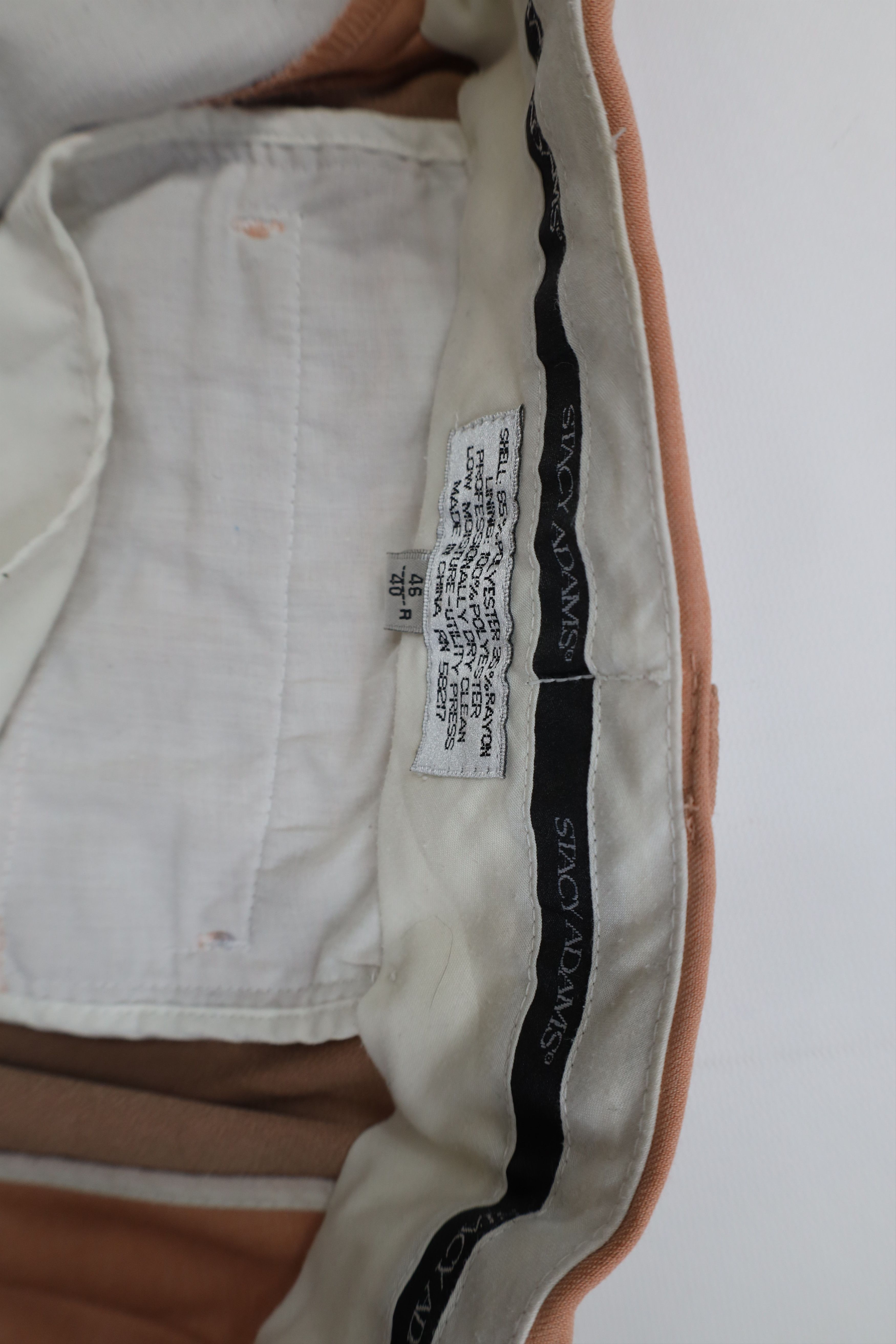 Vintage Vintage 90s Streetwear 2 Piece Rayon Gabardine Suit Size 46R - 18 Thumbnail