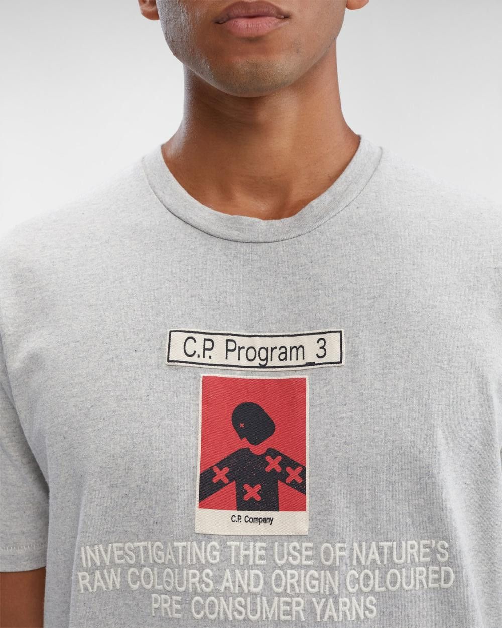 C.P. Company o1y1224 Logo Crewneck T-Shirt in Grey Size US XXL / EU 58 / 5 - 4 Thumbnail