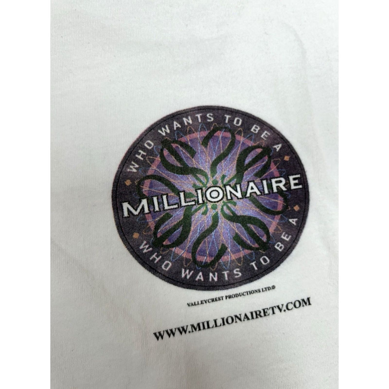 Vintage VINTAGE Who Wants To Be A Millionaire Regis Philbin TV Show Promo Tee XL 2000s Mens Size US XL / EU 56 / 4 - 3 Thumbnail