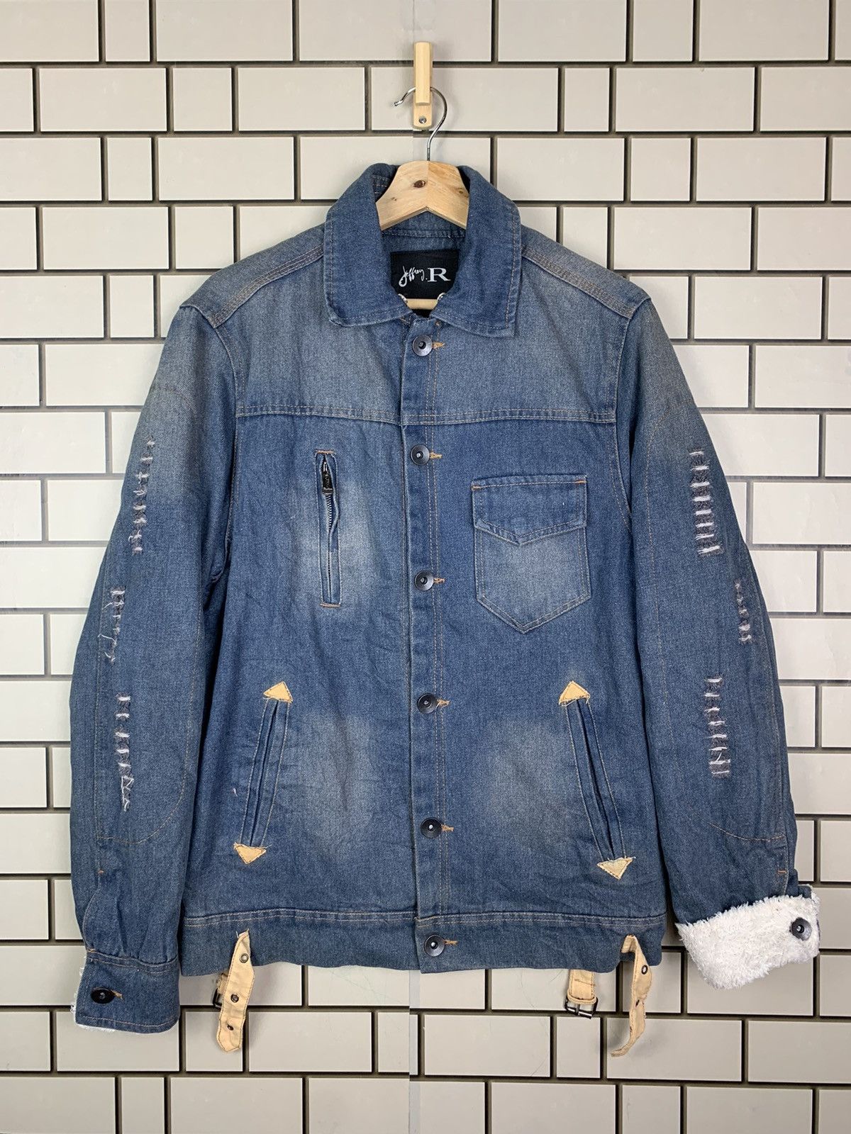 Vintage Japanese Brand Fashion Distressed Denim Jacket