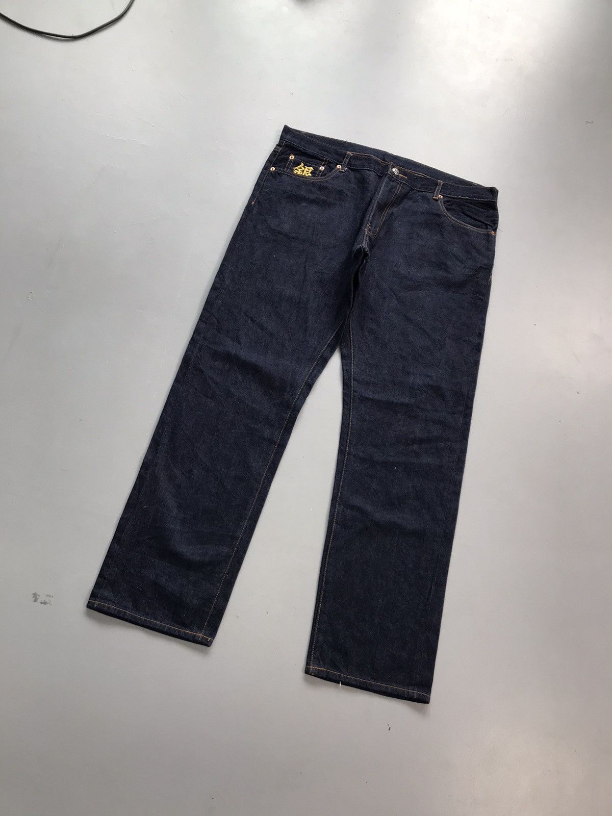 Japanese Brand Vintage Japanese brand koi fish embroidered diecock denim Size US 42 / EU 58 - 3 Thumbnail