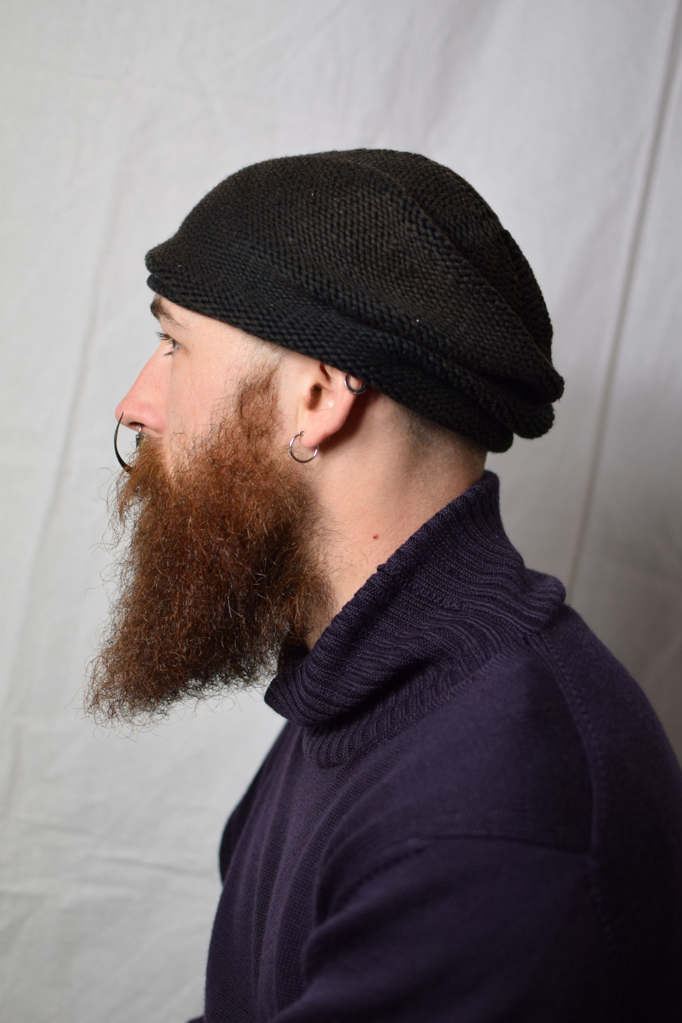 Devoa Devoa AW21 Brown Knit Cap - TK-KC14 Size ONE SIZE - 3 Thumbnail