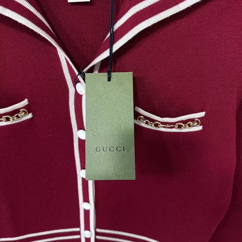 Gucci Gucci Red horse buckle wool knitted dress 2503-Nextarrow Size M / US 6-8 / IT 42-44 - 4 Thumbnail