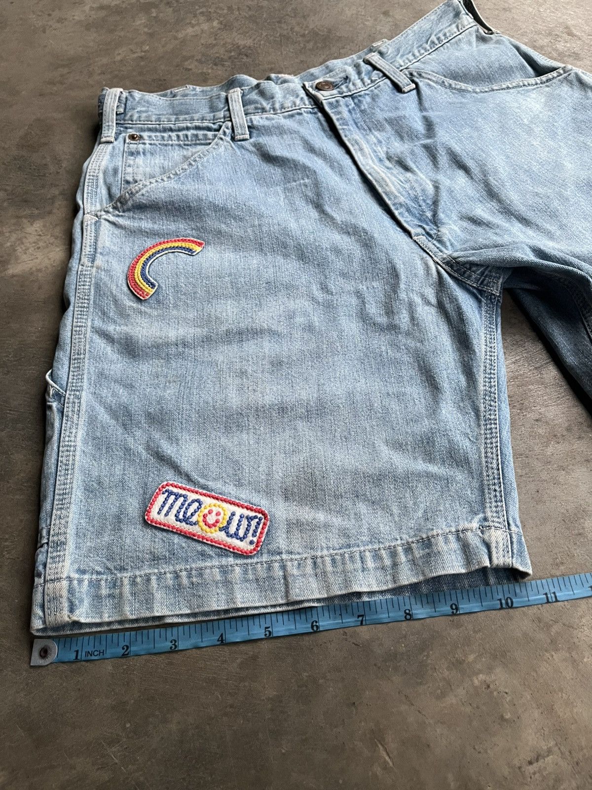 Hysteric Glamour HYSTERIC GLAMOUR CARPENTER EMBROIDERED PATCHES SHORT PANTS Size US 29 - 15 Thumbnail
