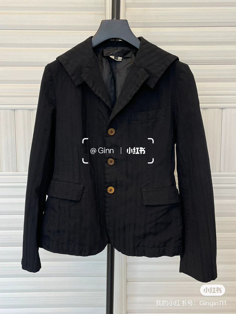 Comme des Garcons Comme Des Garcons Navy Collar Blazer Size XS / US 0-2 / IT 36-38 - 1 Thumbnail