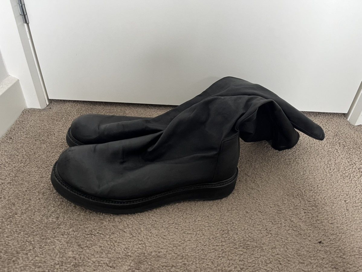 Pre-owned Rick Owens Creeper Sock Boots In Black