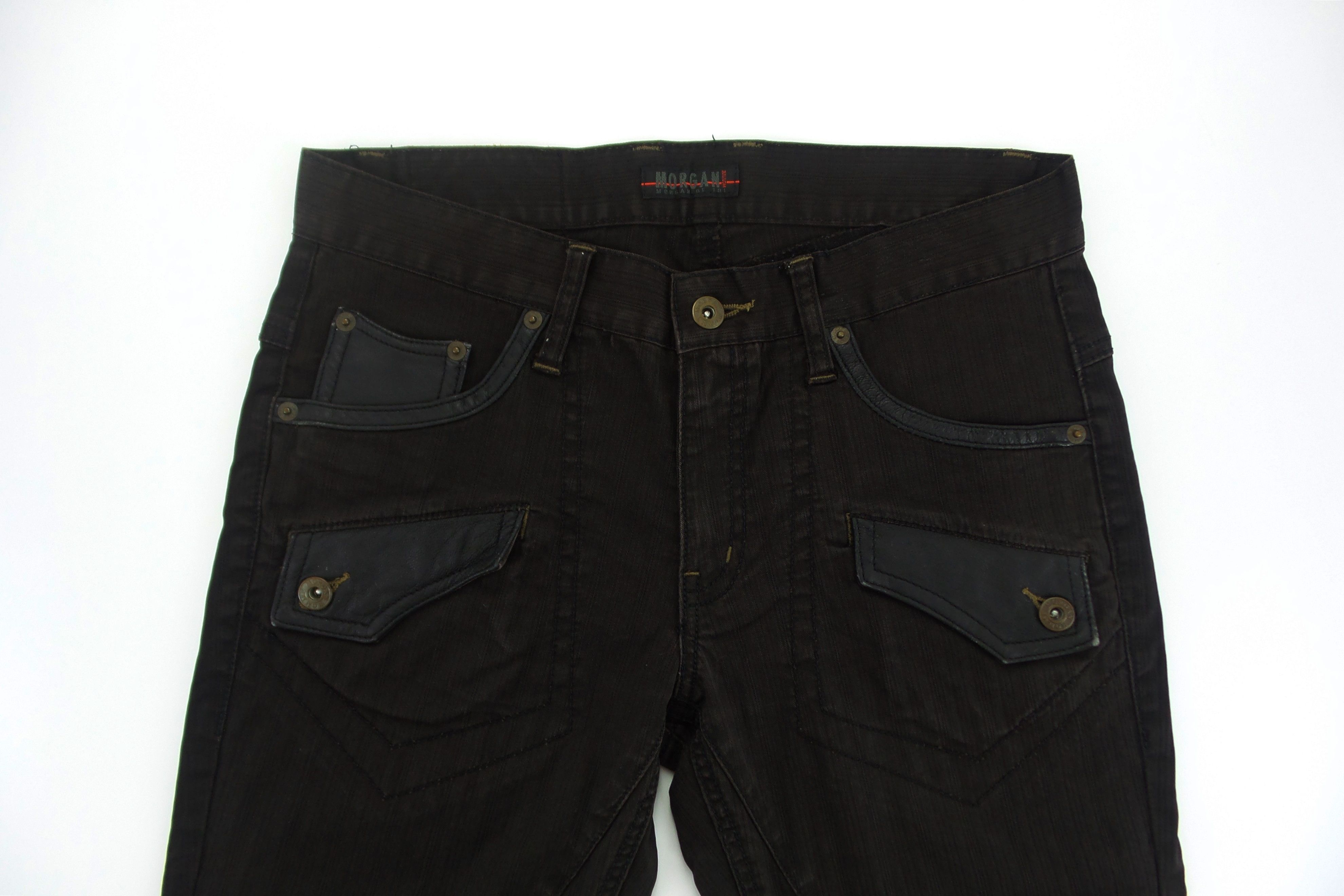 Japanese Brand Morgan Homme Bush Black Pants Size US 31 - 2 Thumbnail