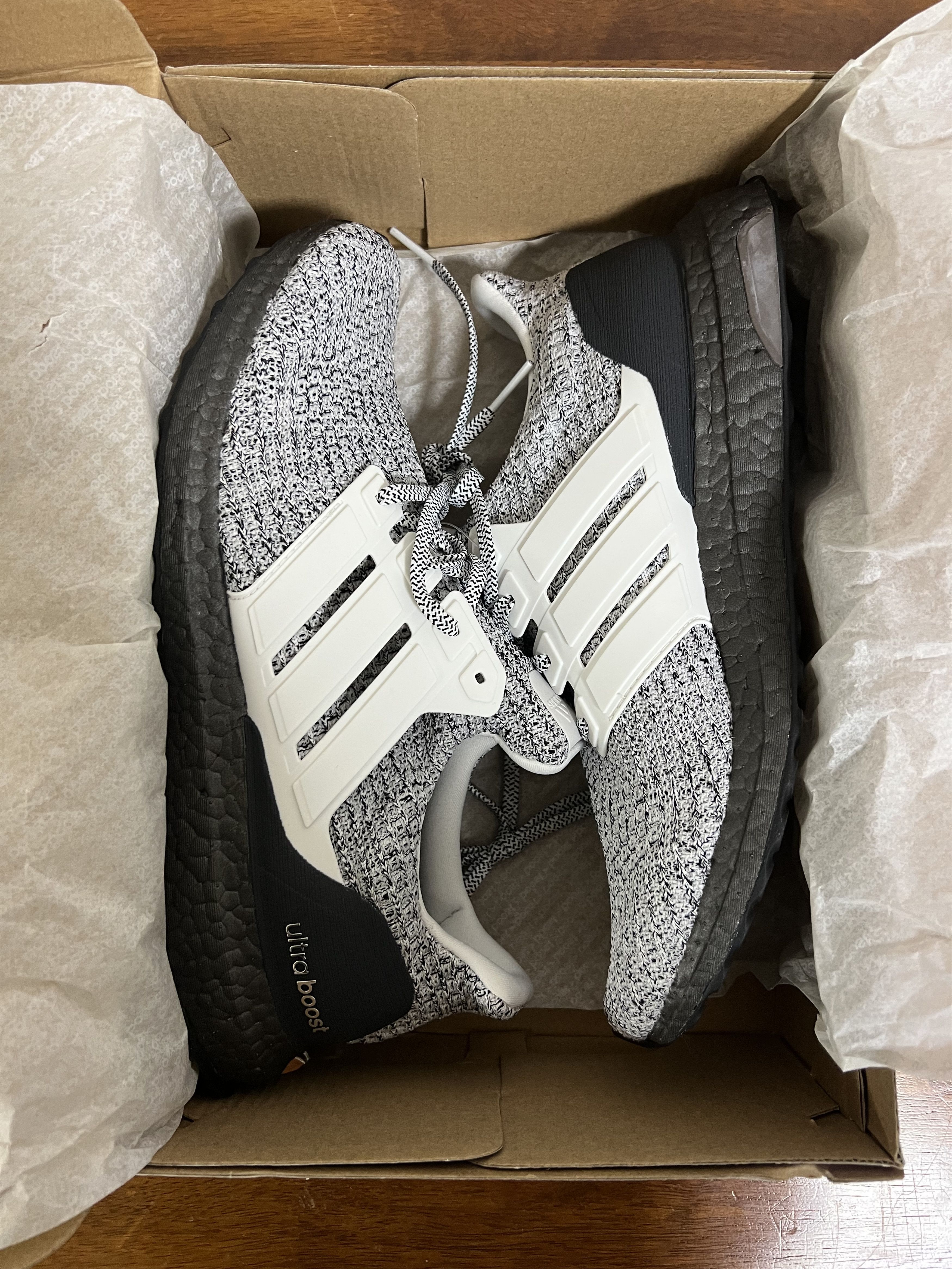 Adidas 💚 2018 Adidas Ultraboost 4.0 Cookies and Cream US 10 NEW Size US 10 / EU 43 - 13 Thumbnail