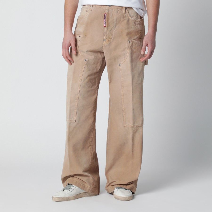 Dsquared2 o1d2blof0226 Baggy Jeans in Beige Size US 32 / EU 48 - 1 Thumbnail