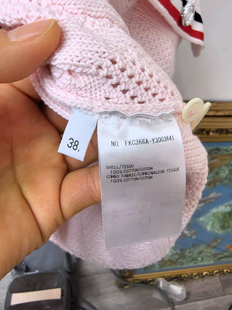 Thom Browne Thom Browne Pink short-sleeve knit Size XS / US 0-2 / IT 36-38 - 3 Thumbnail