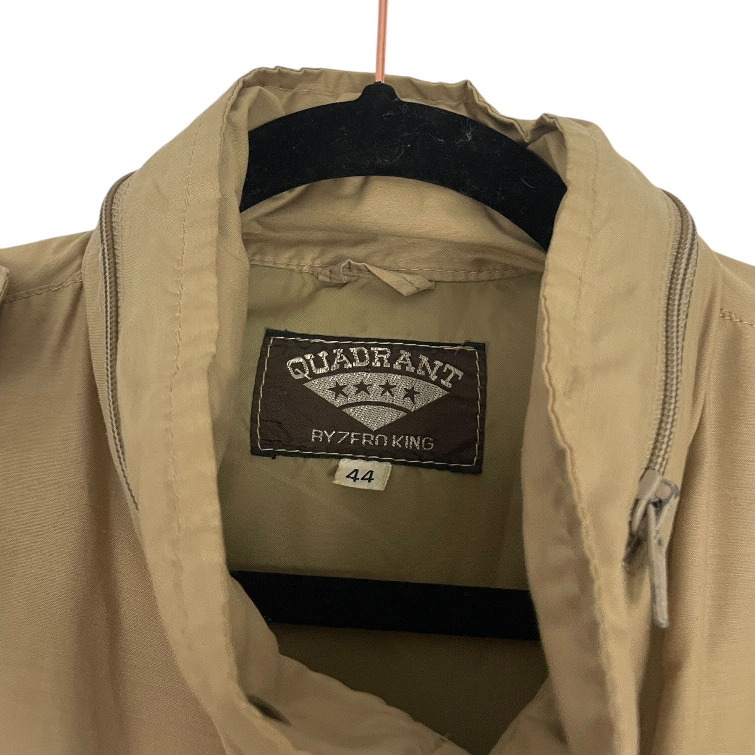 Vintage Quadrant Vintage Beige Zip Up Jacket Size XXL / US 16-18 / IT 52-54 - 8 Thumbnail