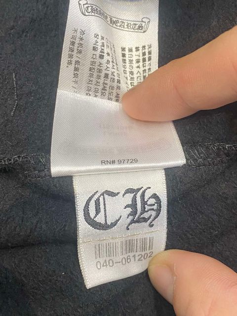 Chrome Hearts CHROME HEARTS Vertical Logo Glitter Zip Hoodie Size US L / EU 52-54 / 3 - 10 Thumbnail