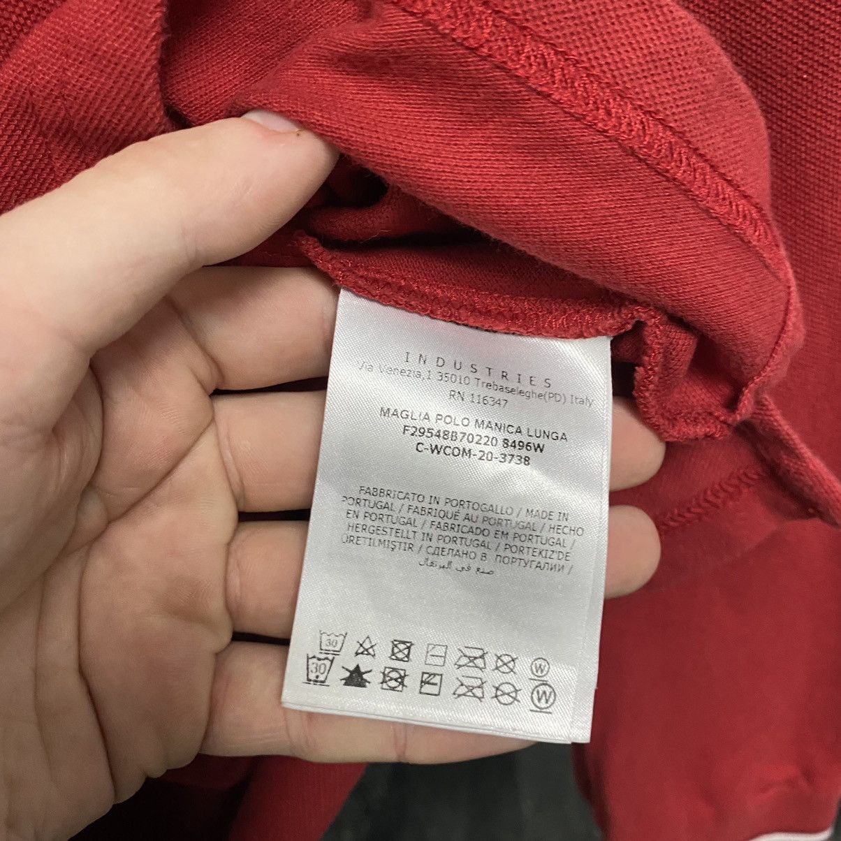 Moncler Moncler Long Sleeve Polo Shirt red Size US XS / EU 42 / 0 - 9 Thumbnail