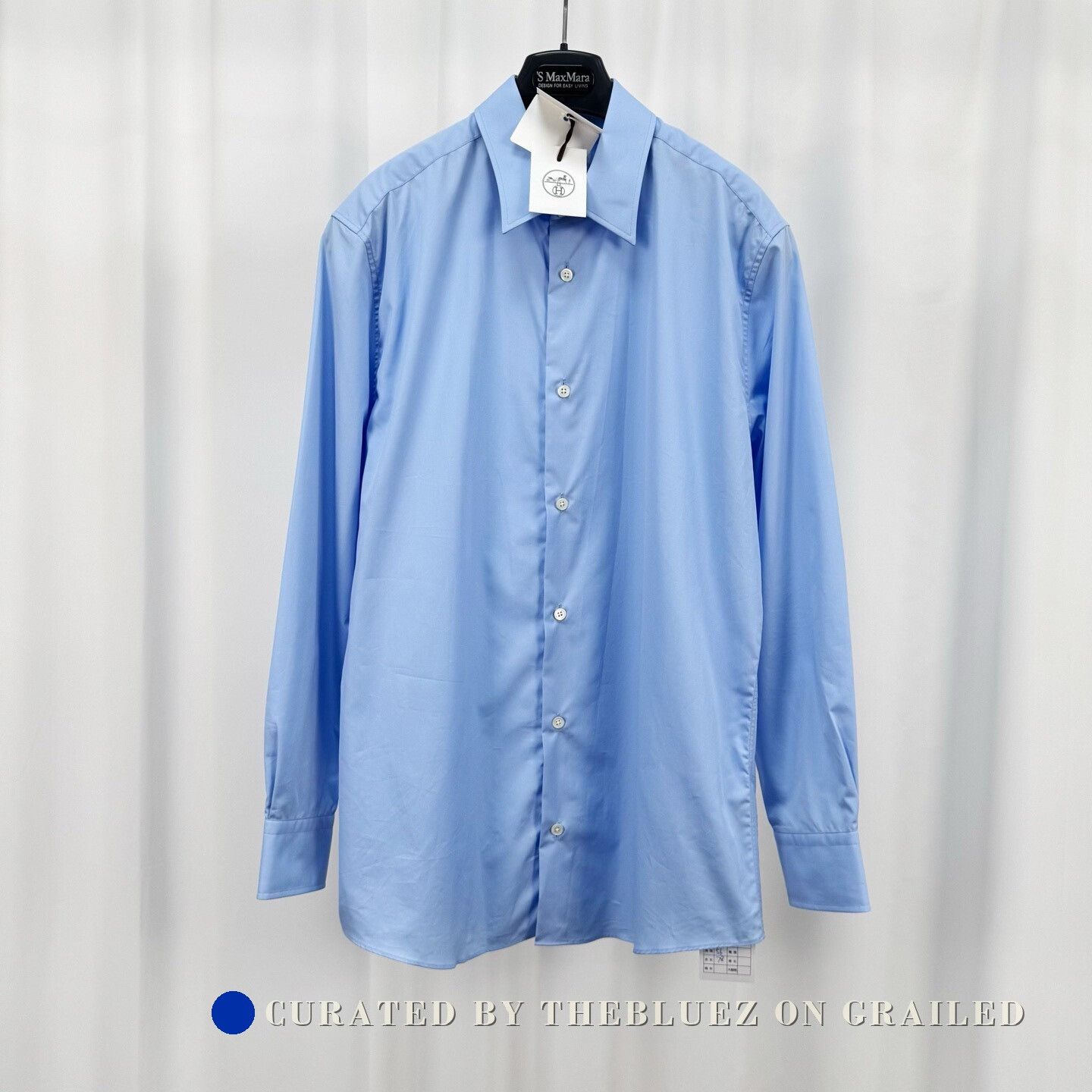 Hermes Hermes Metal Cuff Long Sleeve Shirt Size US XXS / EU 40 - 1 Thumbnail