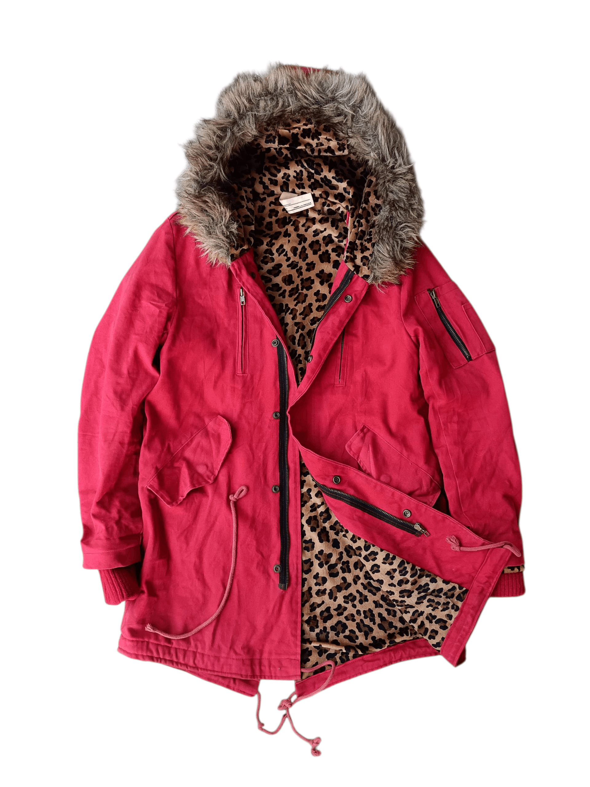 Attachment Attachment fur hoodie leopard linner parka jacket Size US M / EU 48-50 / 2 - 1 Thumbnail