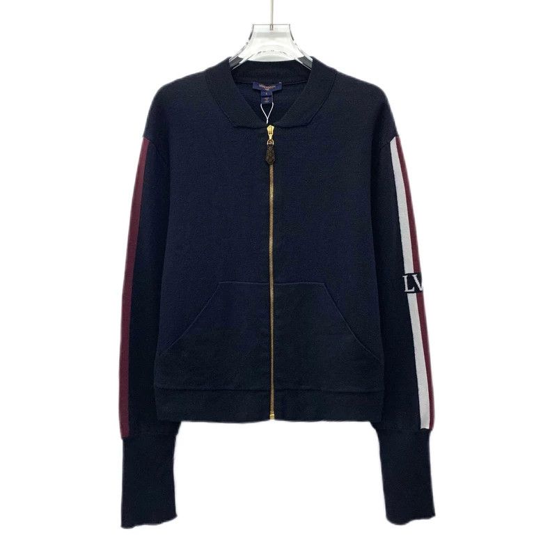 Louis Vuitton Louis Vuitton Navy striped cotton zip jacket Size S / US 4 / IT 40 - 1 Thumbnail
