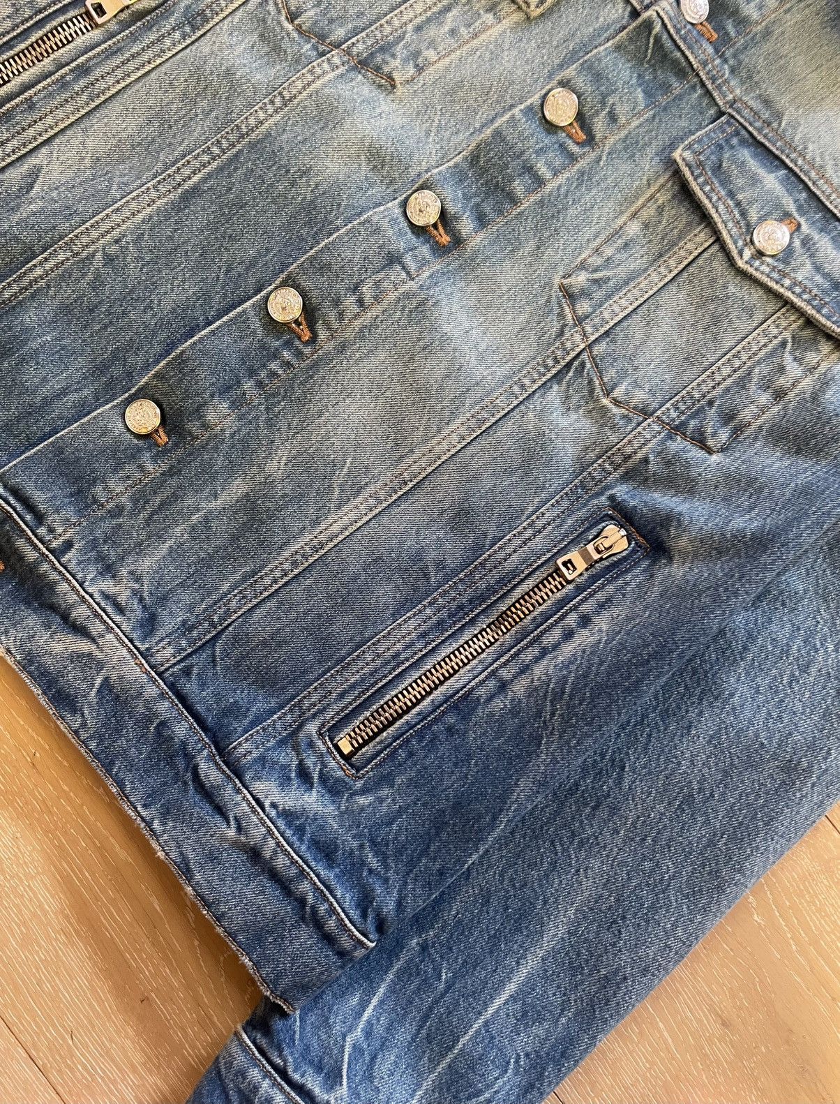 Balmain Authentic Balmain Denim Jacket Size US M / EU 48-50 / 2 - 6 Thumbnail