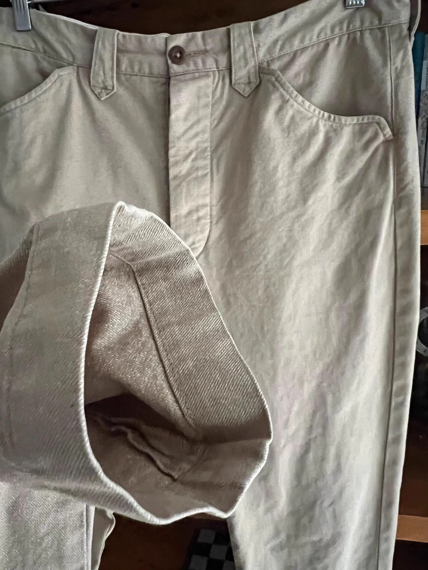 RRL Ralph Lauren RRL Pepper Salt Khaki Slim Fit Pants 32x30 Size US 32 / EU 48 - 4 Thumbnail