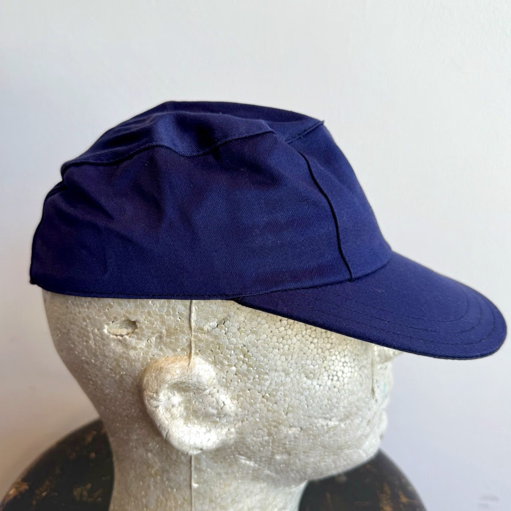 Vintage VINTAGE HaT Work Hat 1960s Black Size 7 1/8 French Blue Workwear Size ONE SIZE - 3 Thumbnail