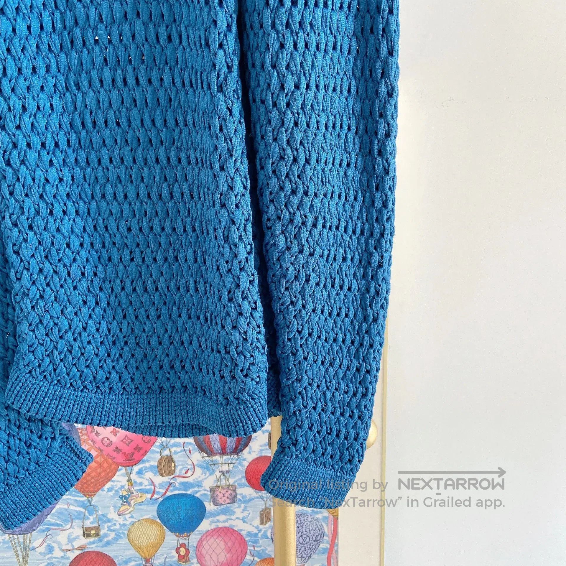 Balmain Balmain Blue Crew Neck Knit Top. Size XS / US 0-2 / IT 36-38 - 4 Thumbnail