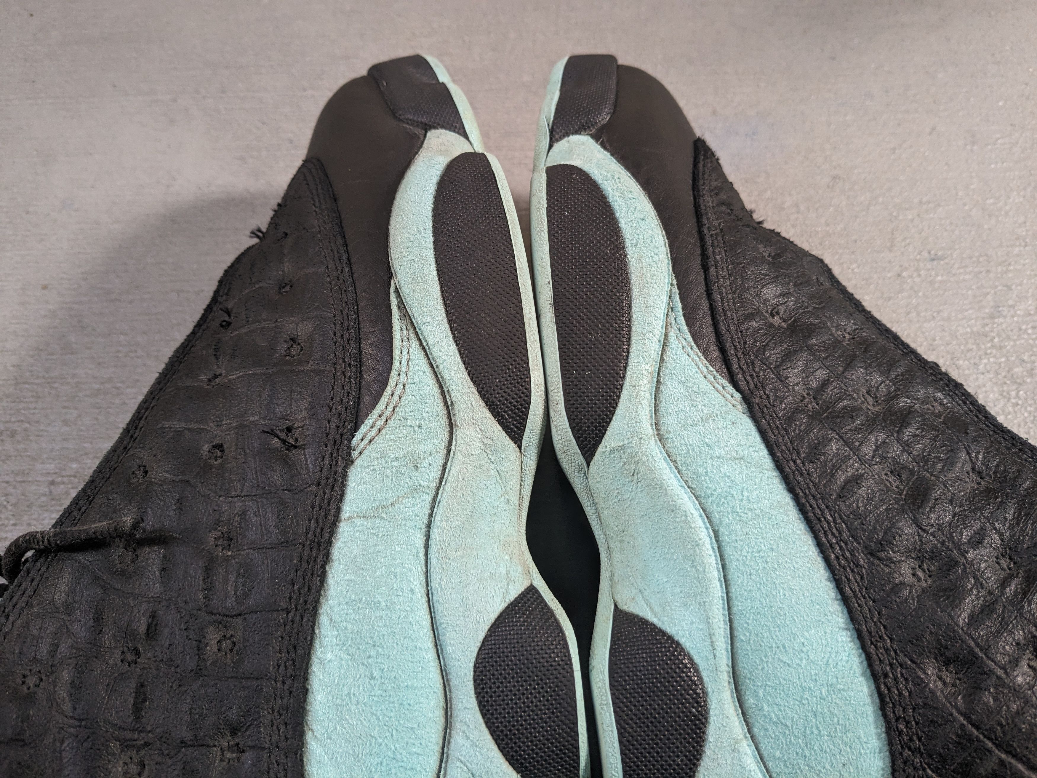Jordan Brand Nike Air Jordan 13 Retro Black Island Green 11.5 414571-030 Size US 11.5 / EU 44-45 - 7 Thumbnail