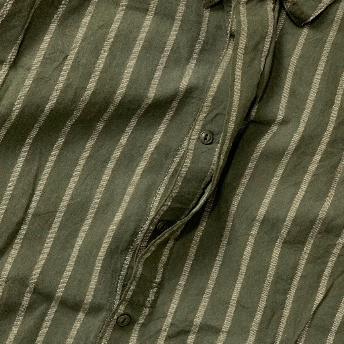 Hysteric Glamour Vtg G.O.A Hidden Button Striped Shirt Size US L / EU 52-54 / 3 - 3 Thumbnail