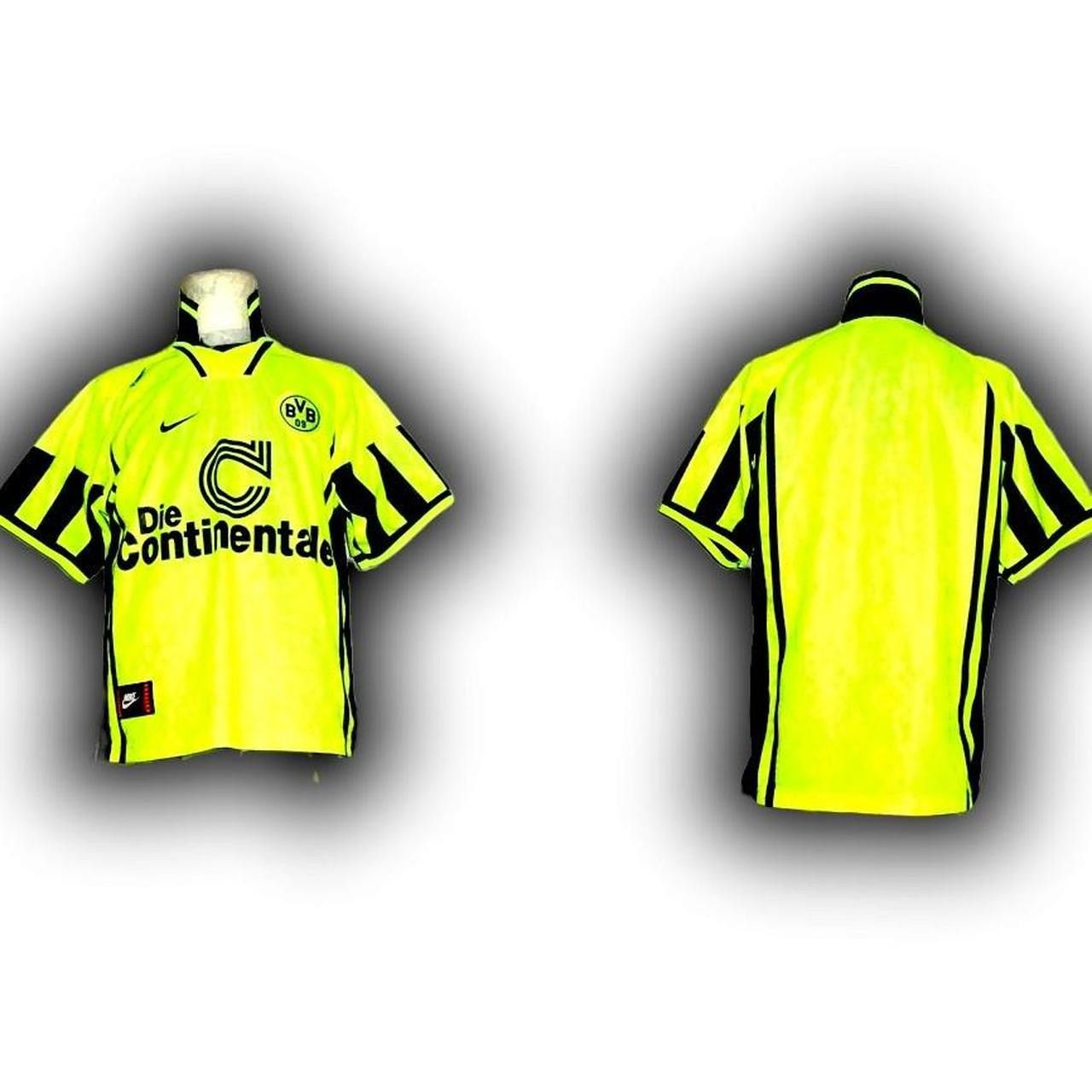 Nike BVB Borussia Dortmund Germany 1996 1997 Home Shirt Jersey Size US M / EU 48-50 / 2 - 4 Thumbnail