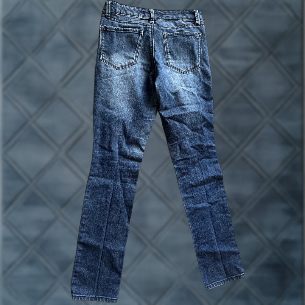 Denime Kardashian Jeans Womens Size 4 Blue Denim Mid Rise Straight Curvy Premium Size 27" / US 4 / IT 40 - 1 Thumbnail
