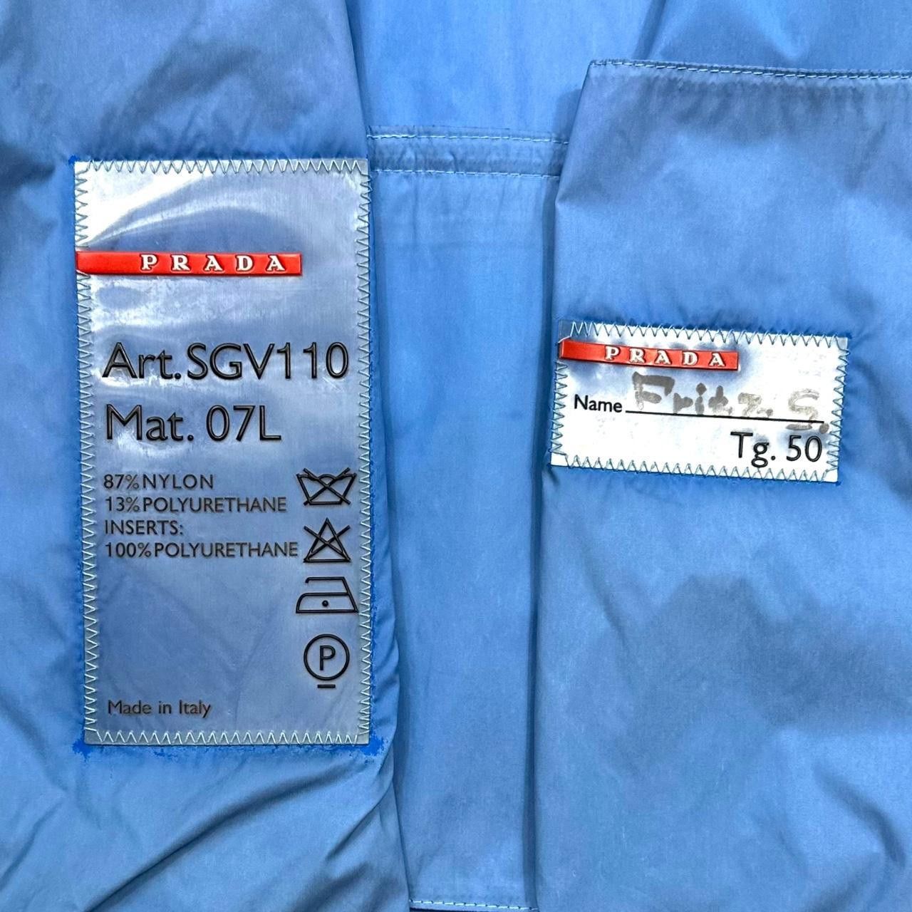 Prada Prada Sport SS99 Latex Pocket Electric Blue Jacket - L Size US L / EU 52-54 / 3 - 8 Thumbnail
