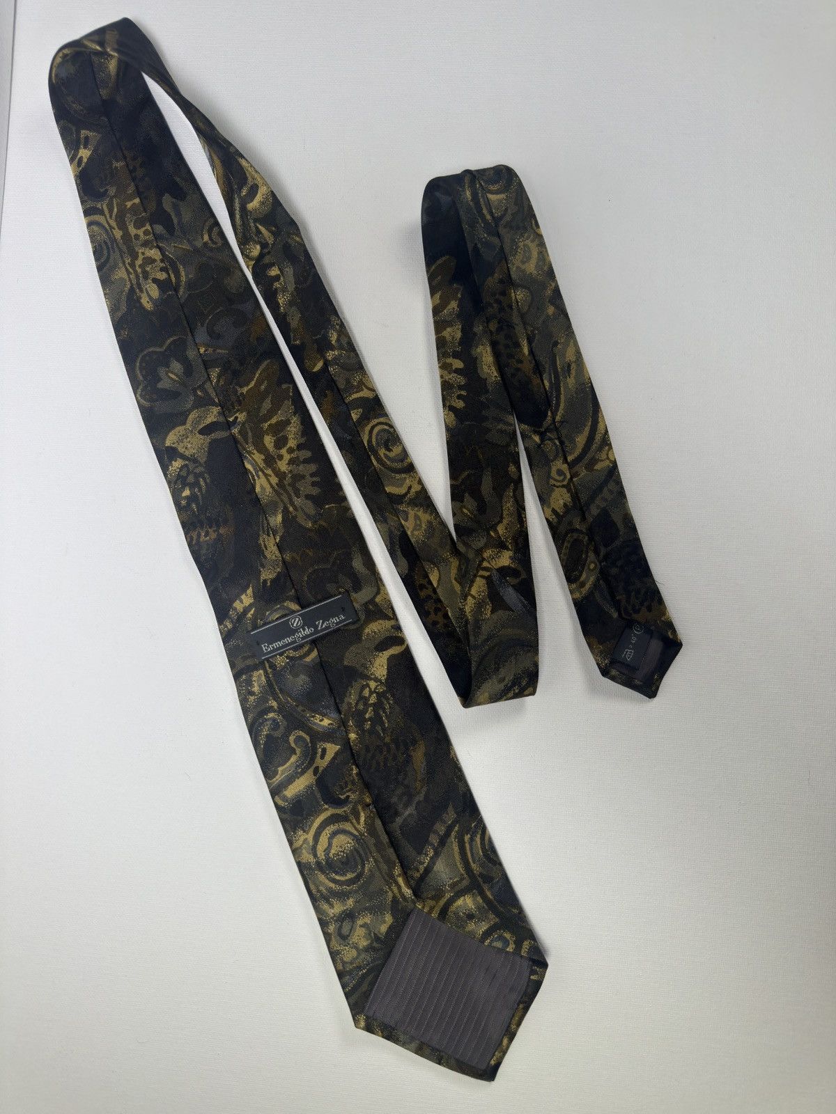 Ermenegildo Zegna ERMENEGILDO ZEGNA Men's Silk Necktie ITALY Paisley Size ONE SIZE - 2 Thumbnail