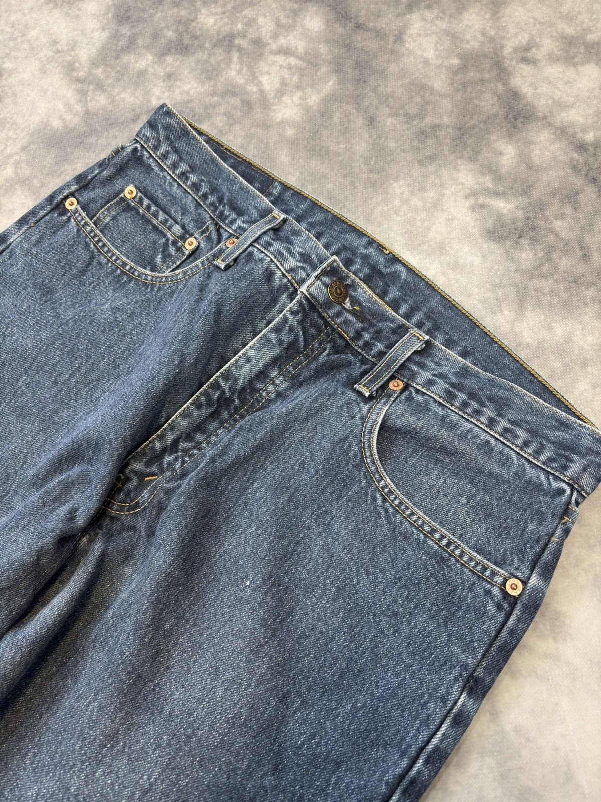 Levi's × Vintage 90s Levis 615 02 Orange Tab Light Blue 1996 90s Vintage Jean Size US 36 / EU 52 - 6 Thumbnail