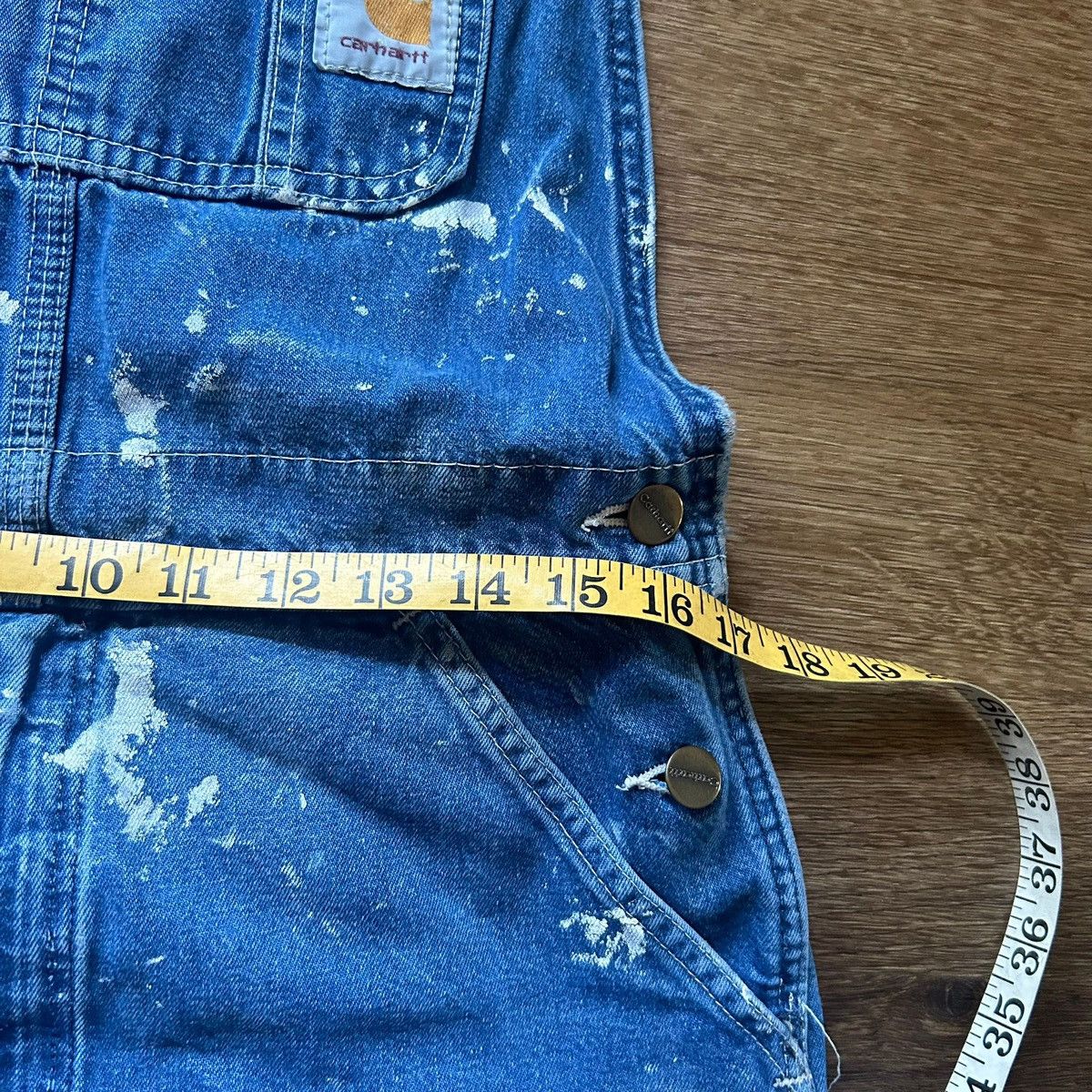 Carhartt × Vintage 70s Painted Denim Carhartt Overalls Size US 34 / EU 50 - 3 Thumbnail