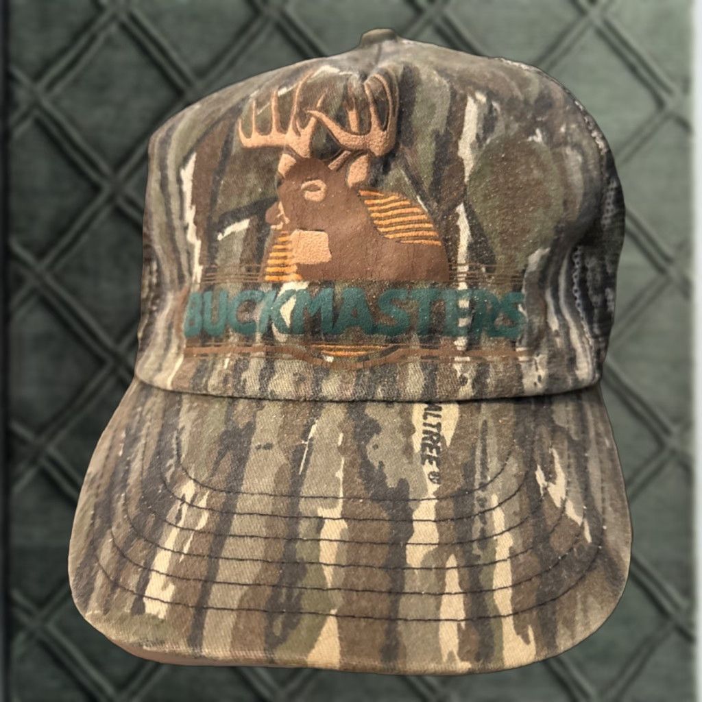 Realtree VINTAGE Realtree Camo BuckMaster Hat Camouflage Hunting Men One Size Snapback BuckMaster Deer Size ONE SIZE - 1 Thumbnail