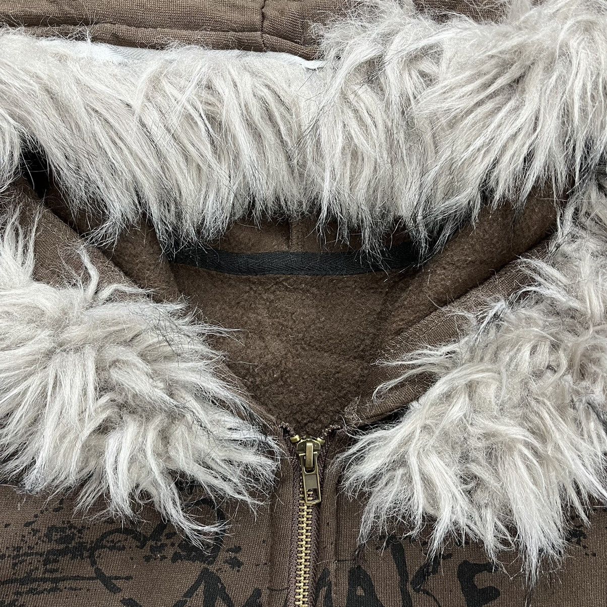 If Six Was Nine 2000s Shein Skulls Poem Fur Zip Hoodie I6was9 Lgb Style Size US M / EU 48-50 / 2 - 7 Thumbnail