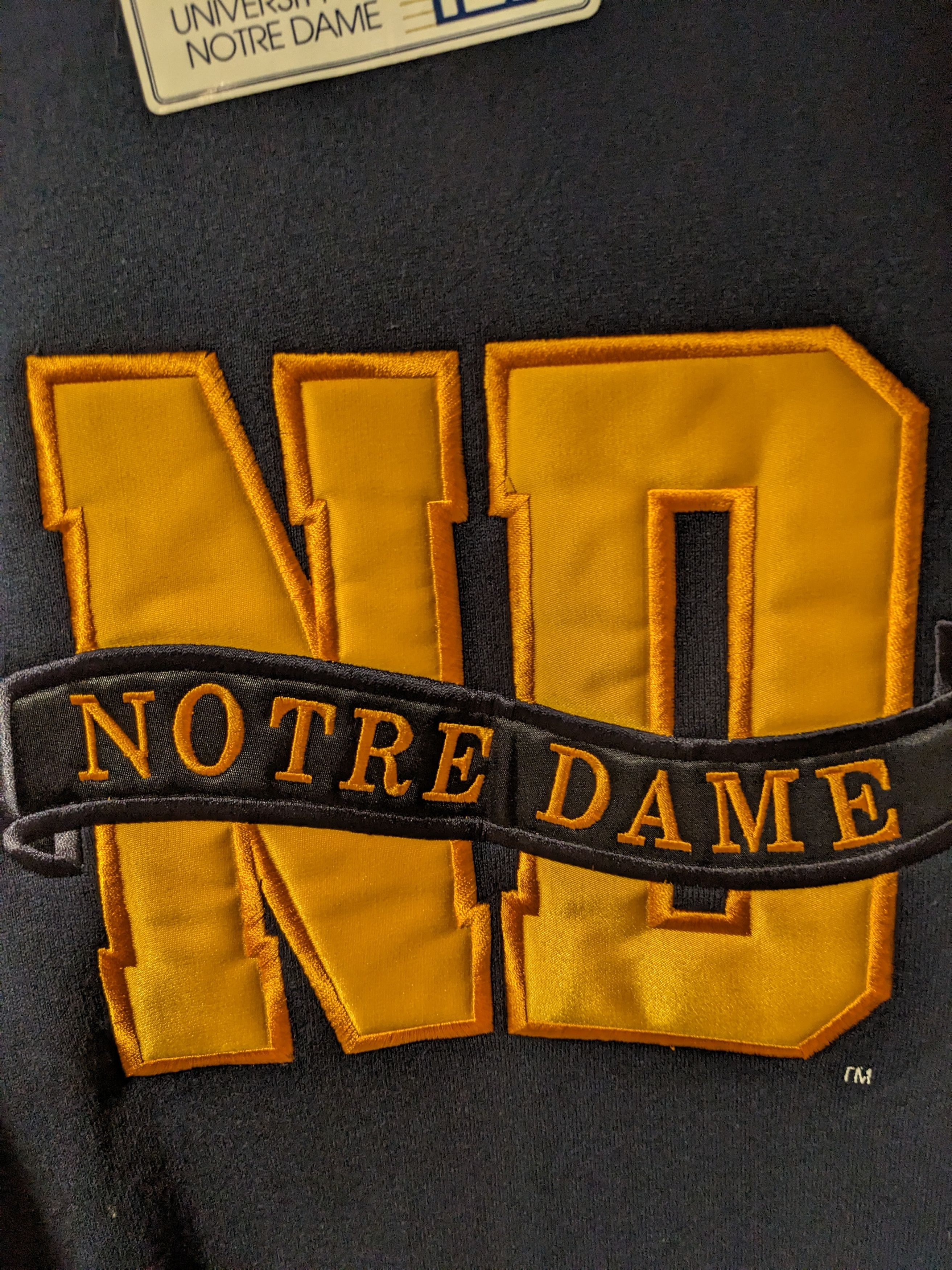 Vintage Vintage 90s Notre Dame Fighting Irish College Sweatshirt Size US L / EU 52-54 / 3 - 2 Thumbnail