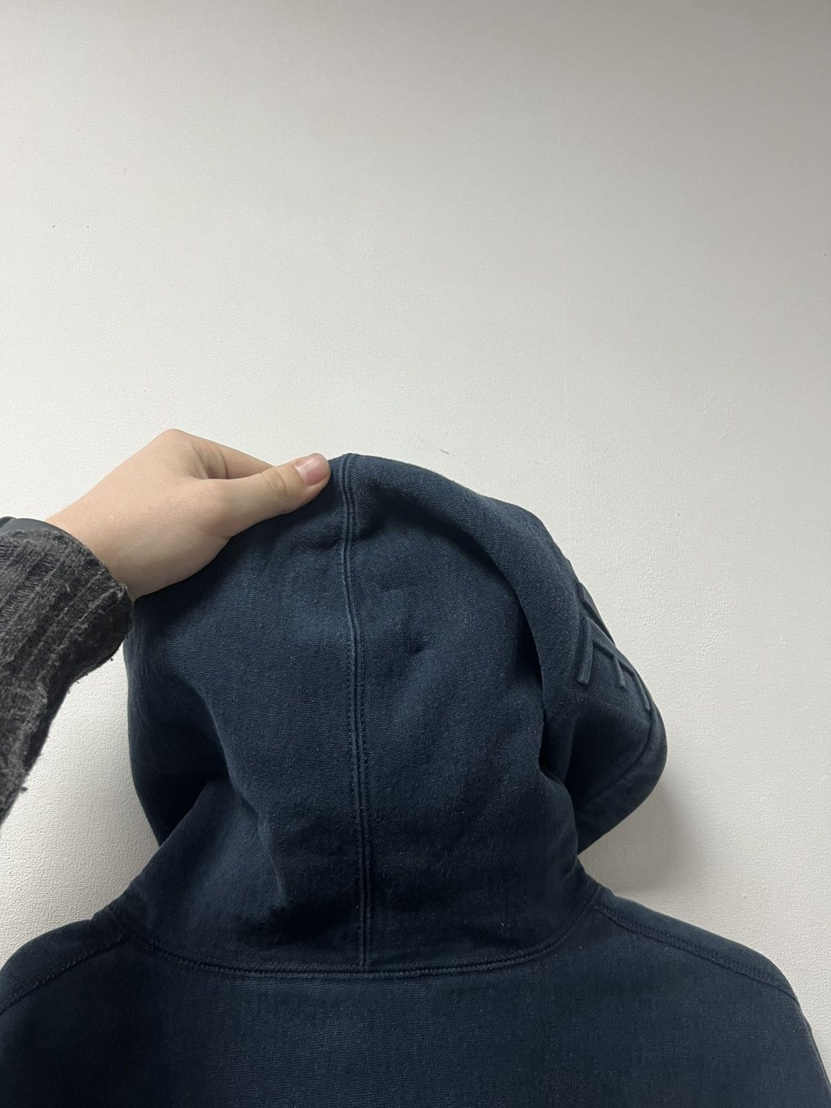 Supreme Supreme Zip Hoodie Big Logo Navy Blue Mens Size L Size US L / EU 52-54 / 3 - 16 Thumbnail