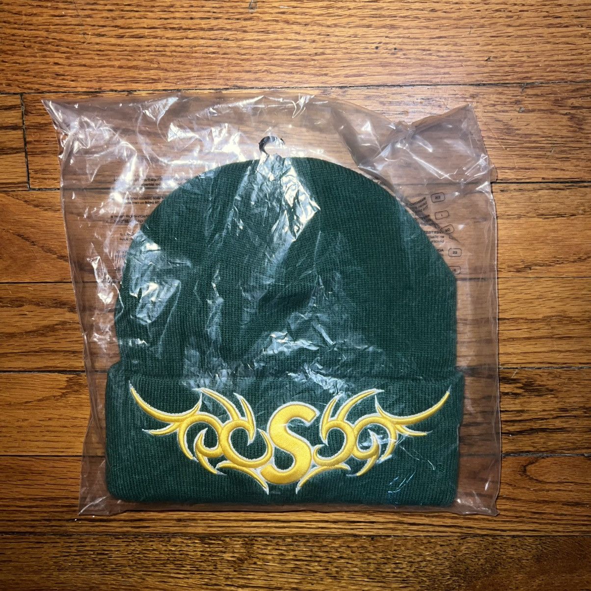 New Era × Supreme In-Hand New Era Tribal S Logo Beanie Green One Size Size ONE SIZE - 2 Thumbnail