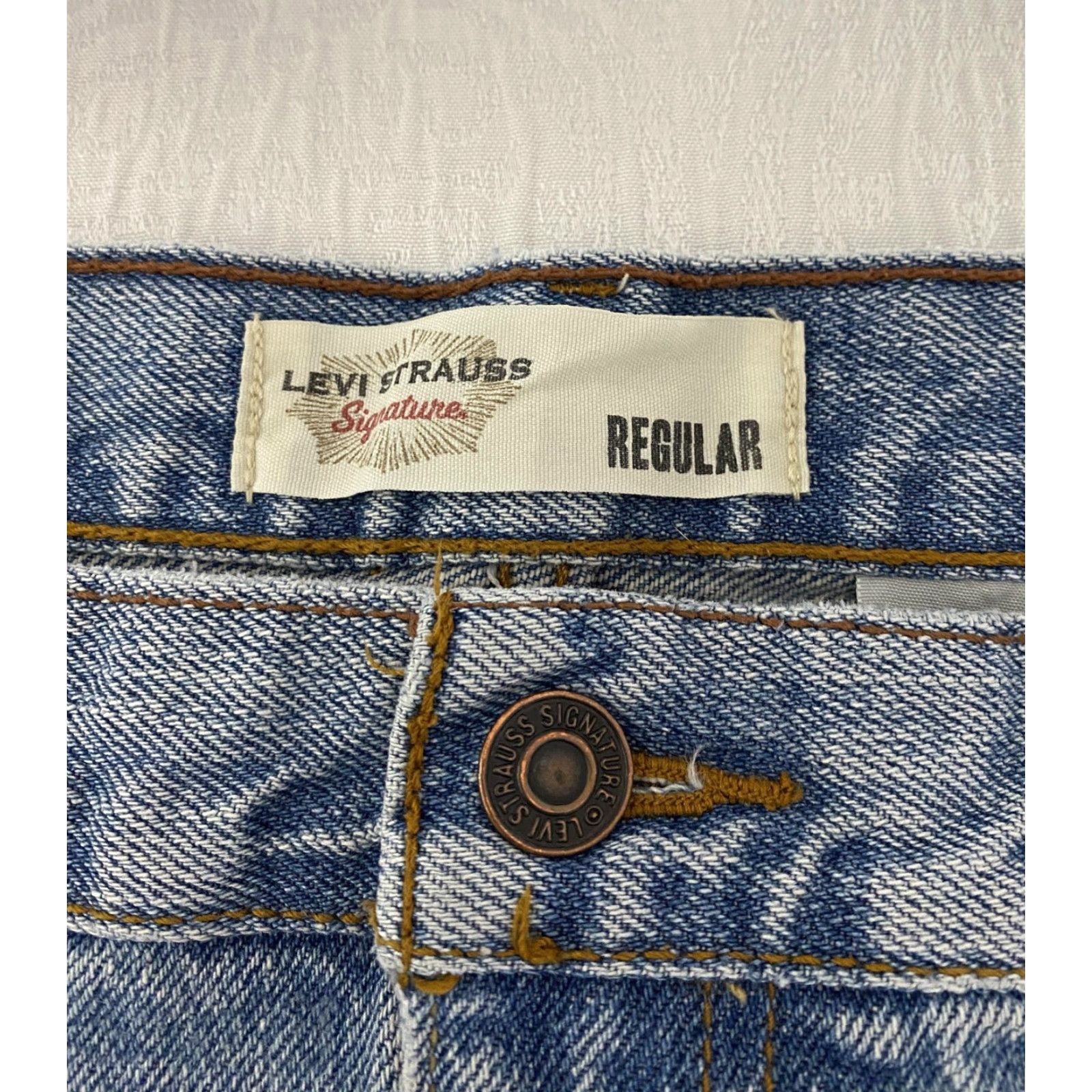 Levi's Levi Strauss Signature Jeans Mens 40x32 Regular Fit Denim Straight Leg Classic Size US 40 / EU 56 - 5 Thumbnail