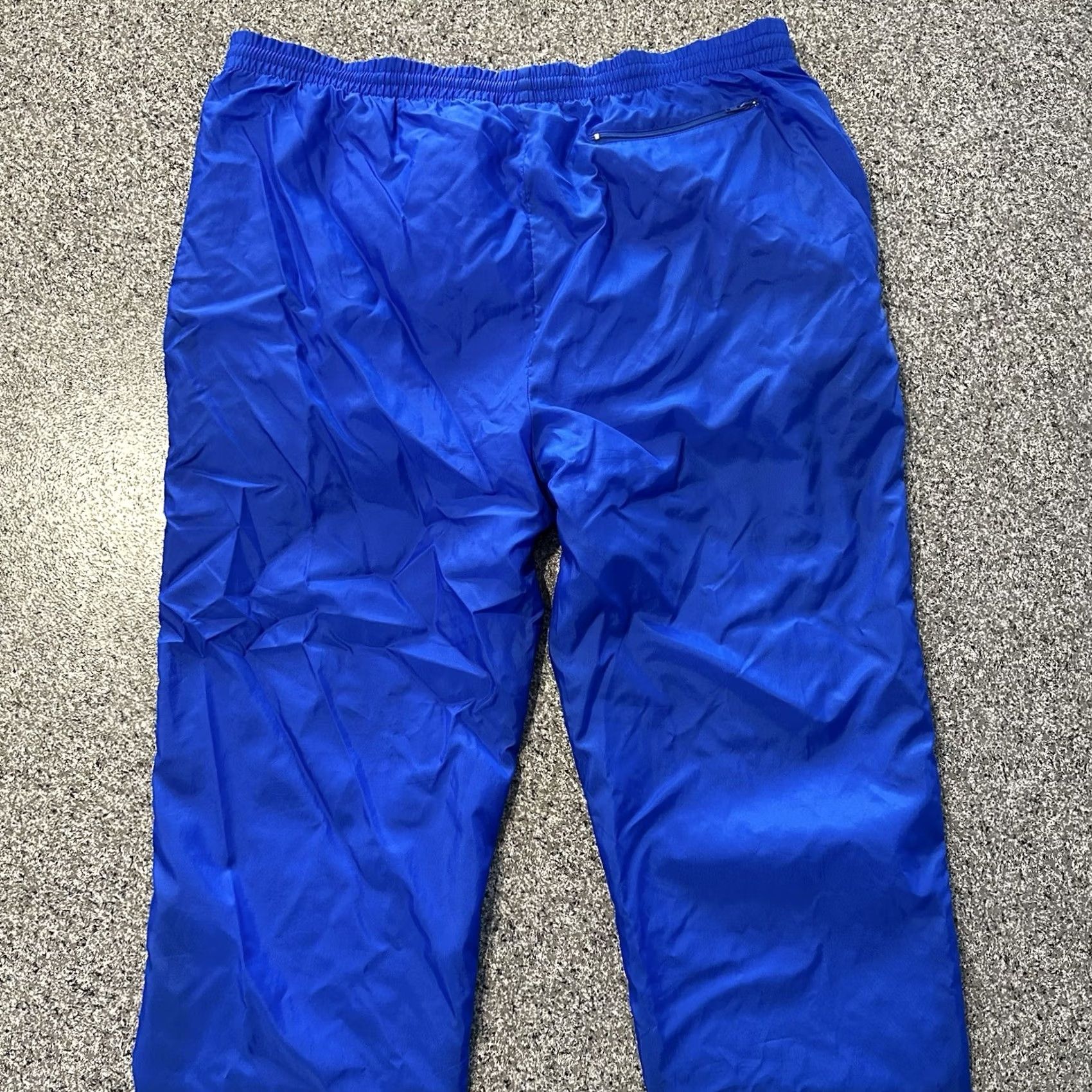 Spalding VINTAGE Spalding Track Pants Mens L Blue Nylon Lined 90’s Pro Collection - ACTIVEWEAR Mens Track Pants Blue Nylon Lined 90s Spalding Pro Collection Size US 38 / EU 54 - 5 Thumbnail
