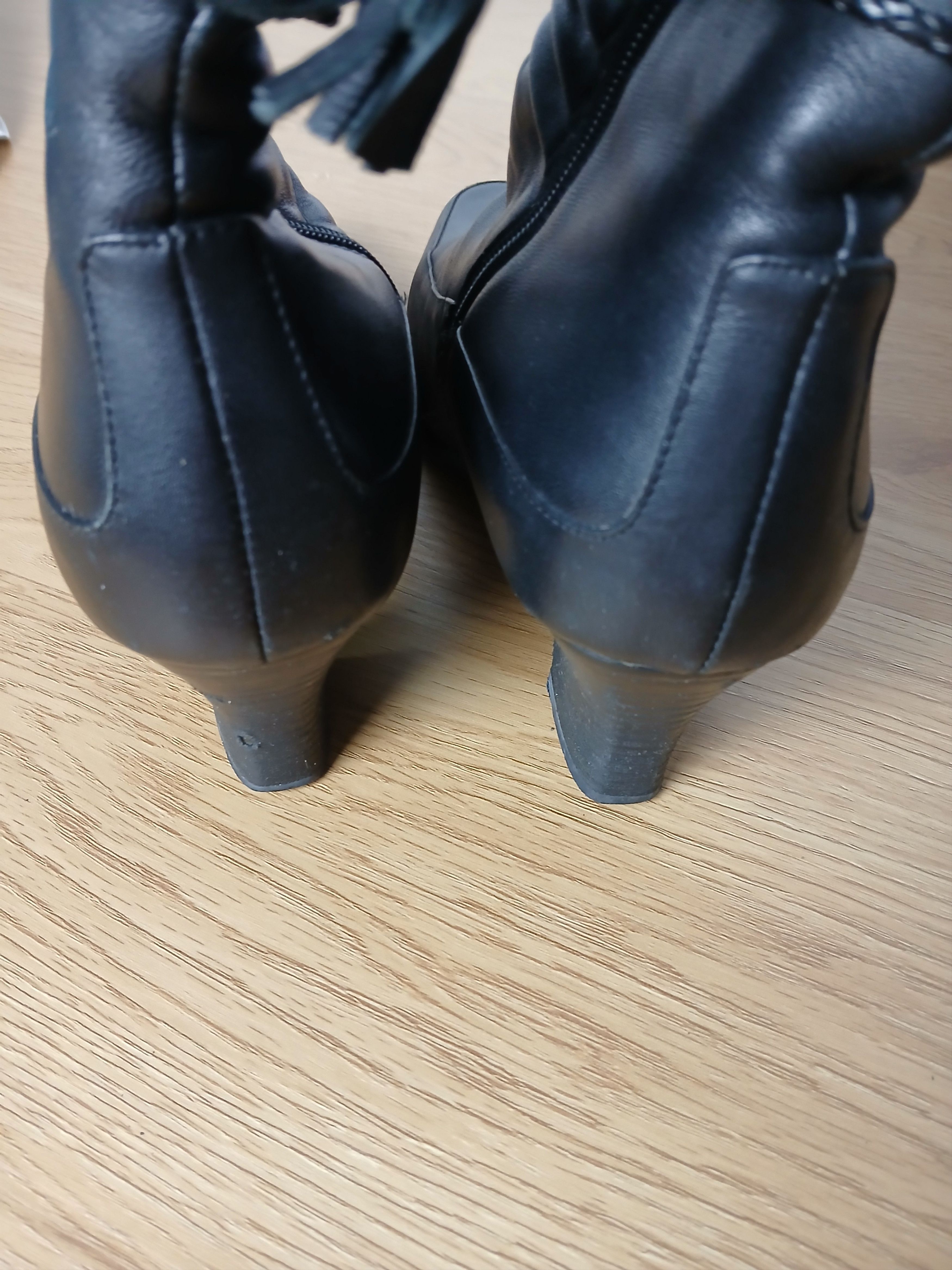 Leather × Vintage Vintage Leather Boots Size US 10 / IT 40 - 4 Thumbnail